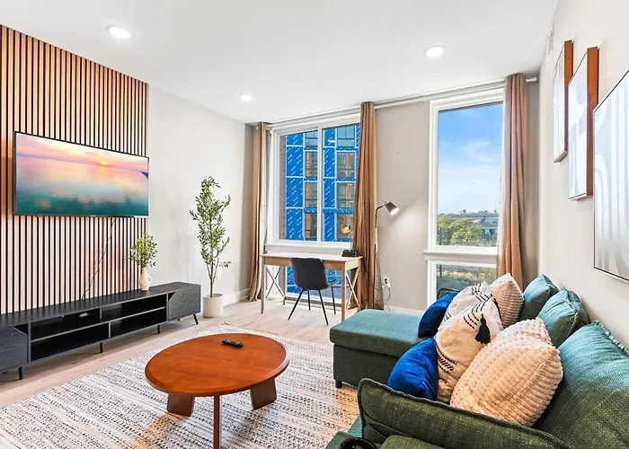 Modern 1Br With King Bed W,D Rooftop 10 Mins To Cc!