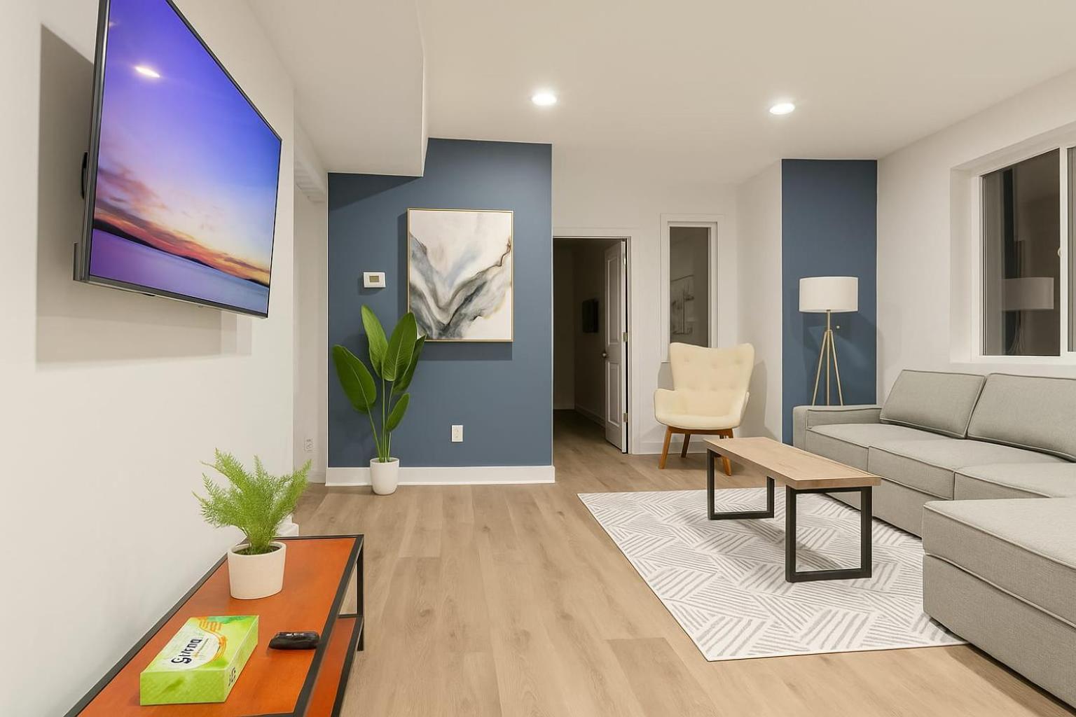 Modern 2br2ba Retreat Wi-fi Templeu Washer Apartment *